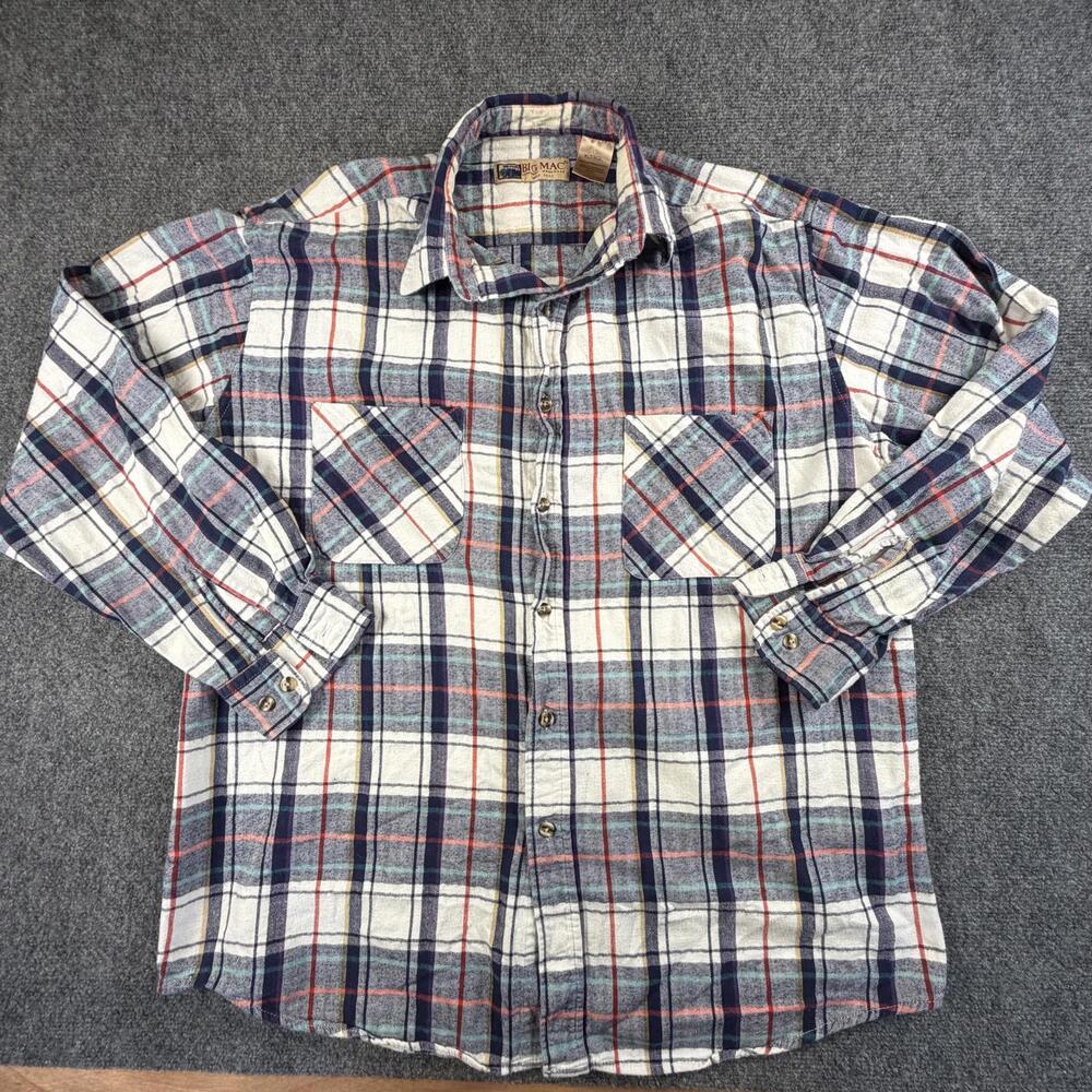 Big Mac Authentic Workwear‎ Men's Casual Plaid Shirt XLT/XGL #1223